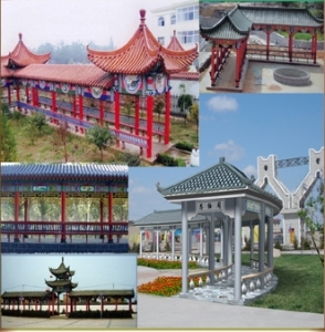 2_大冶园林景观,大冶新疆防腐木凉亭,大冶古建筑设_