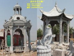 供应凉亭石雕,六角凉亭雕刻,艺术龙柱,园林古建雕刻