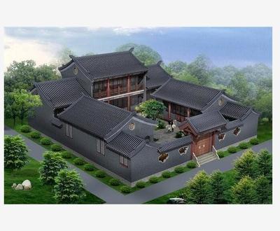 农家乐古建四合院-农村古建四合院工程队-盛程园林