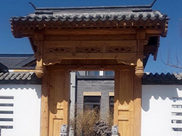 中式仿古门楼_仿古门楼施工_仿古门楼-保定智匠园林古建筑工程有限公