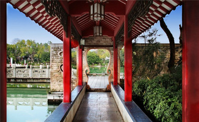 盛程园林-公园古建筑长廊工程承接-景观古建筑长廊施工造价