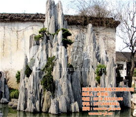 河南天瑞园林景观工程 千层石假山大全 信阳千层石假山高清图片 高清大图