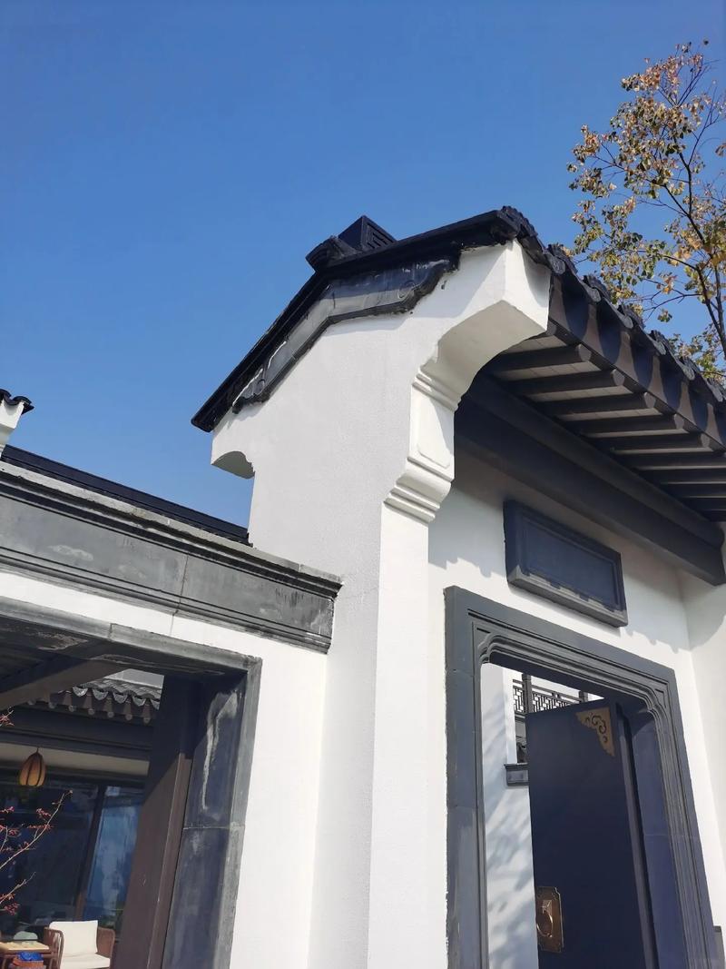中式门#园林景观工程 #施工现场实拍 #古建筑之美 #传承古