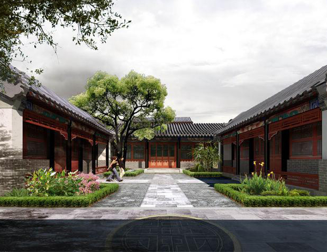 古建四合院定做-假山喷泉,古建花架,凉亭牌坊-保定正恒园林古建筑工程