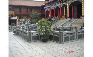 石雕寺庙栏杆厂家与园林绿化工程施工的完美结合