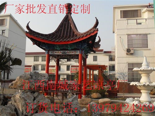 木结构建筑中的古建凉亭 园林景观工程的瑰宝